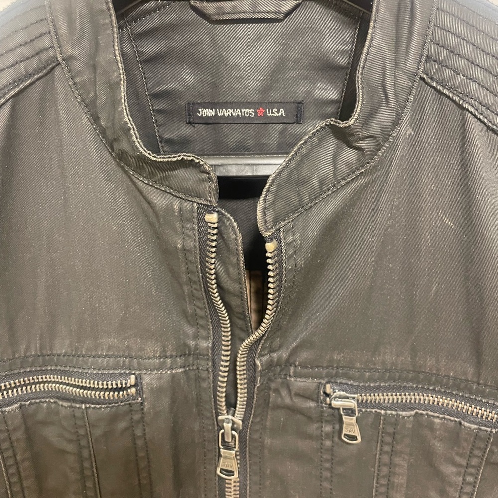 John Varvatos deep Charcoal Men's Lightweight Jacket